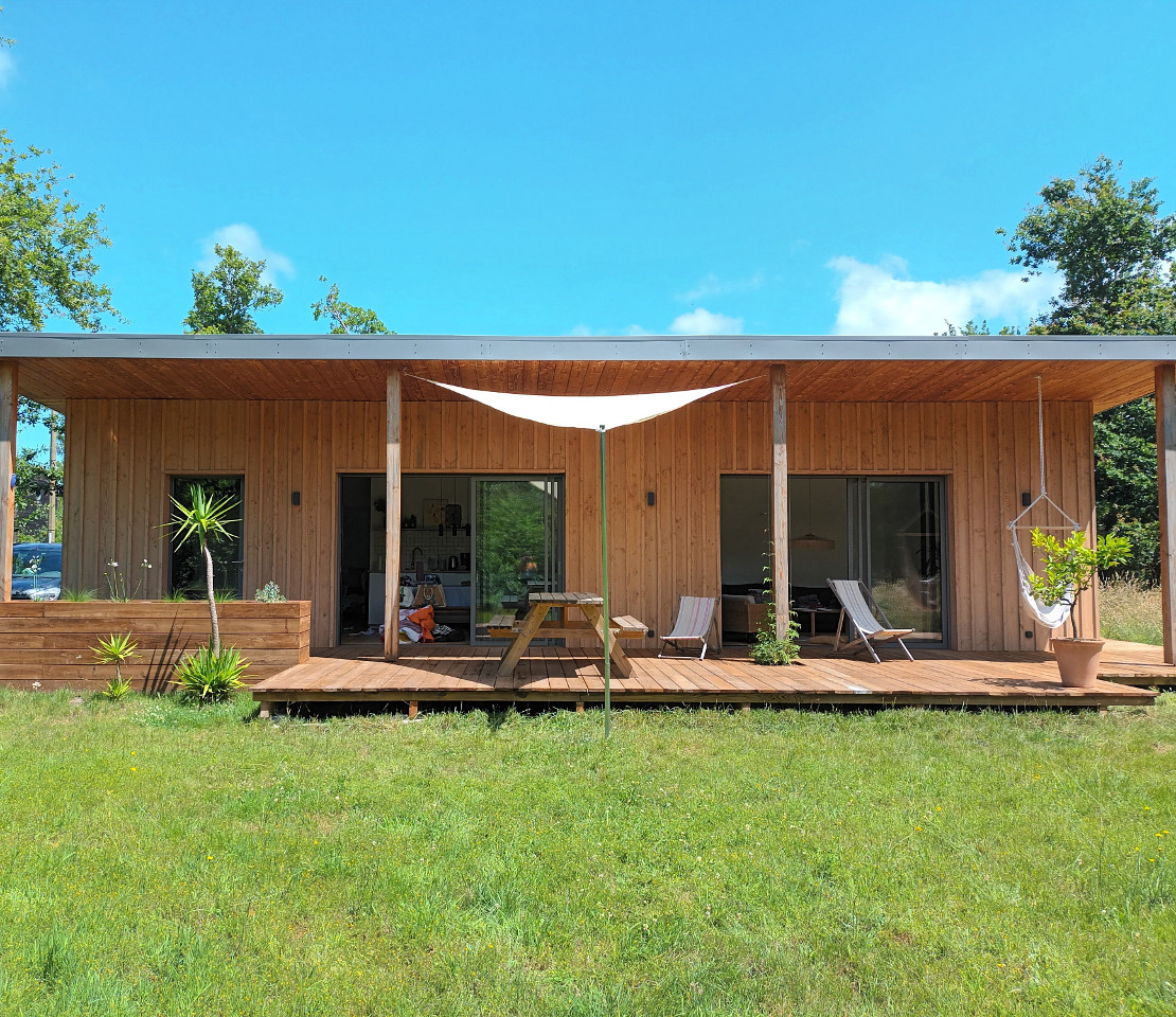 Logement GreenGo: Maison bois dans la nature et proche de l'océan