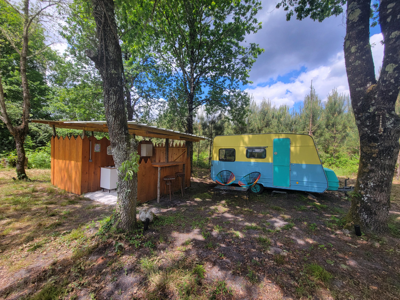 GreenGo Évasion nature: caravane cosy au milieu des pins