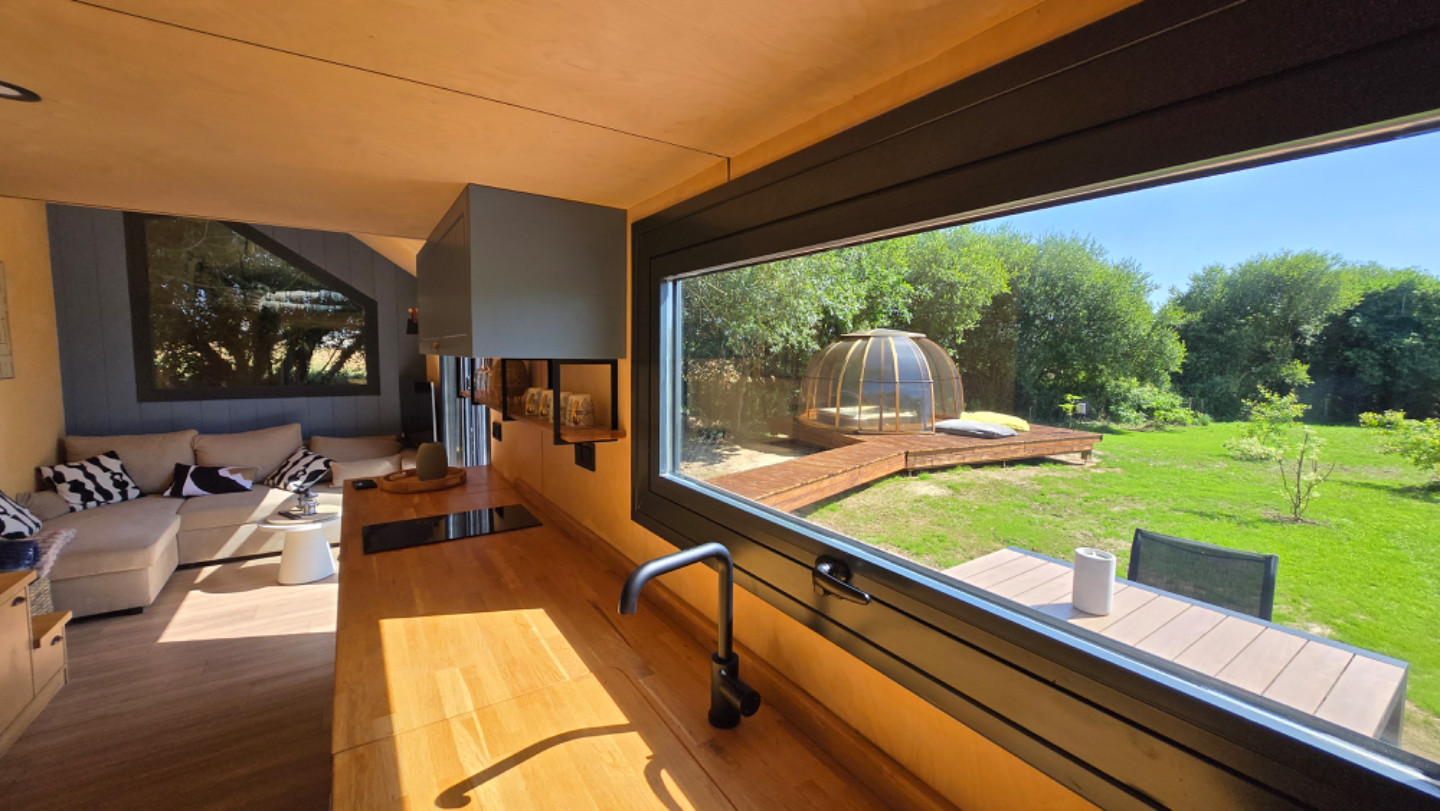 GreenGo Tiny house dôme jacuzzi privatif