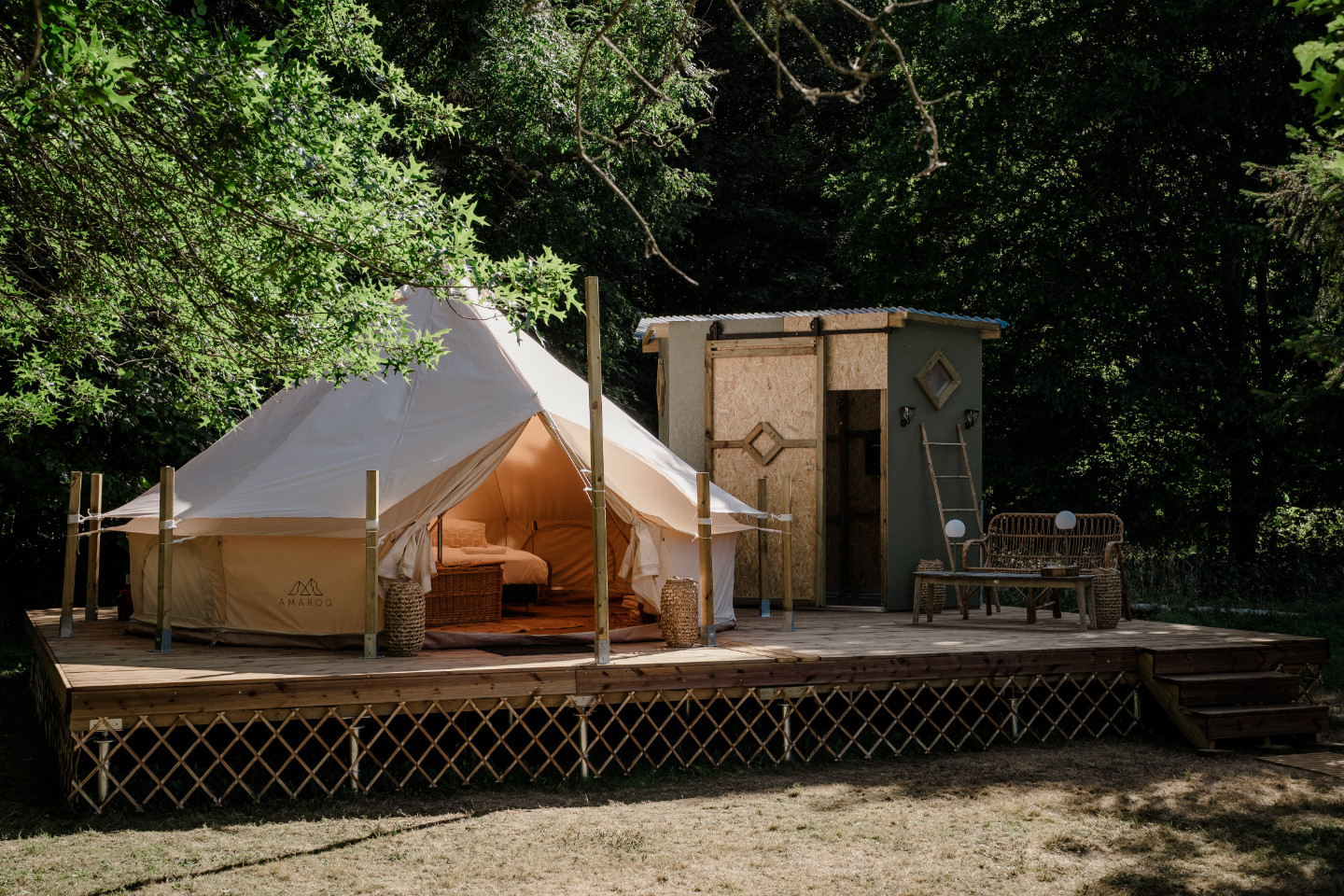 Logement GreenGo: Tipi 4pers, activités, lac et Bbq