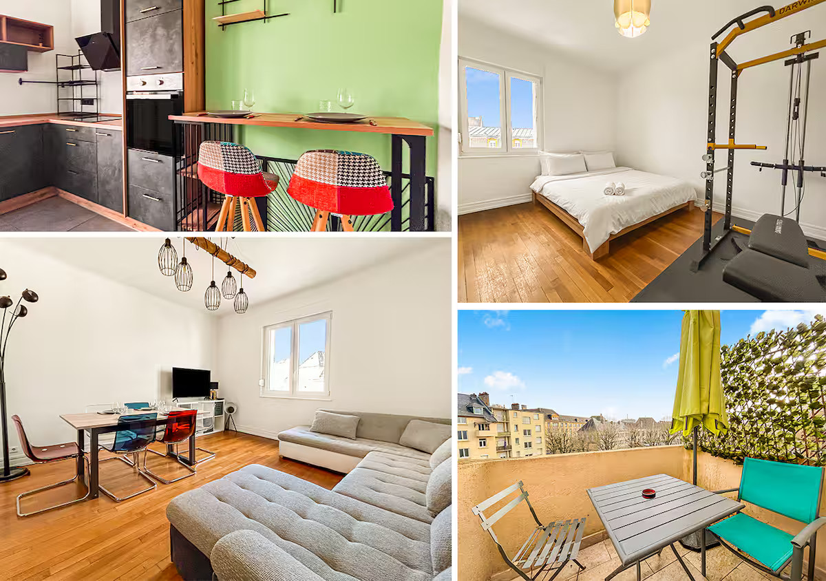 L’Escale Thionvilloise T3 Spacieux avec Terrasse & Parking T3 Lumineux 95m² • Centre-ville • 6 pers