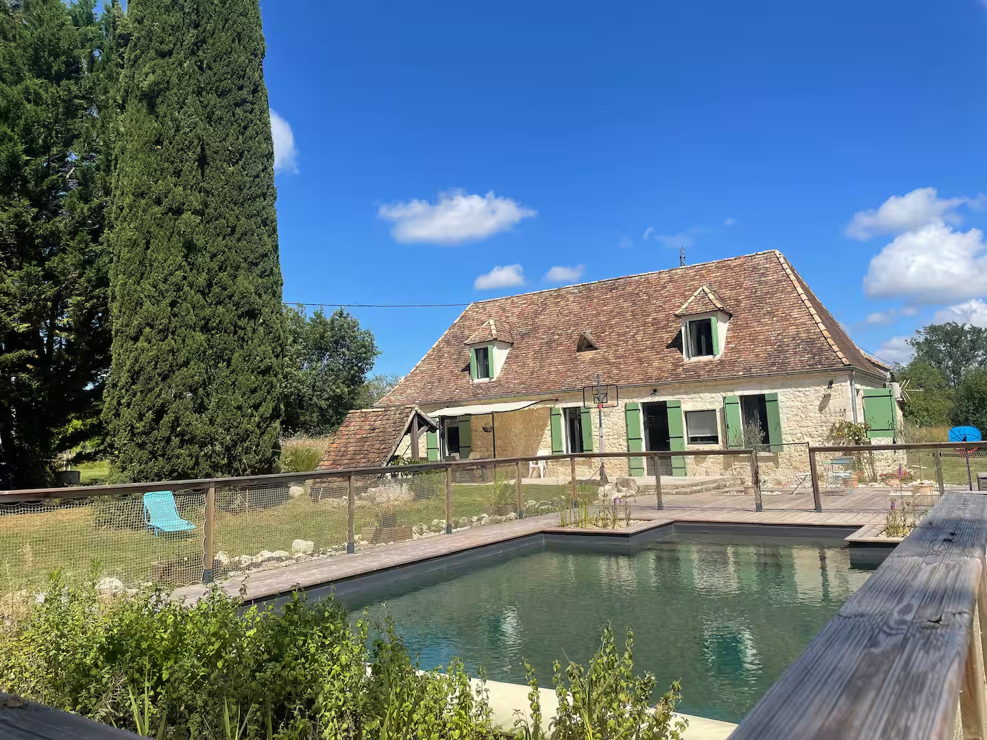 Logement GreenGo: Maison Périgourdine, piscine naturelle, Issigeac proche Bergerac, Dordogne