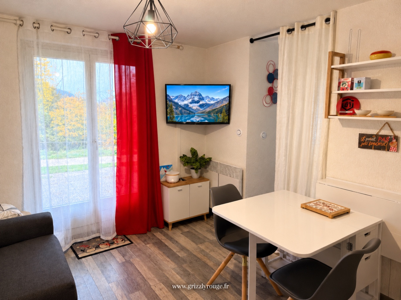 Grizzly rouge - pied des pistes avec parking