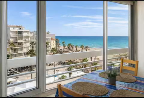 Logement GreenGo: Canet plage•vue mer • Terrasse sud • Plage à 50 m