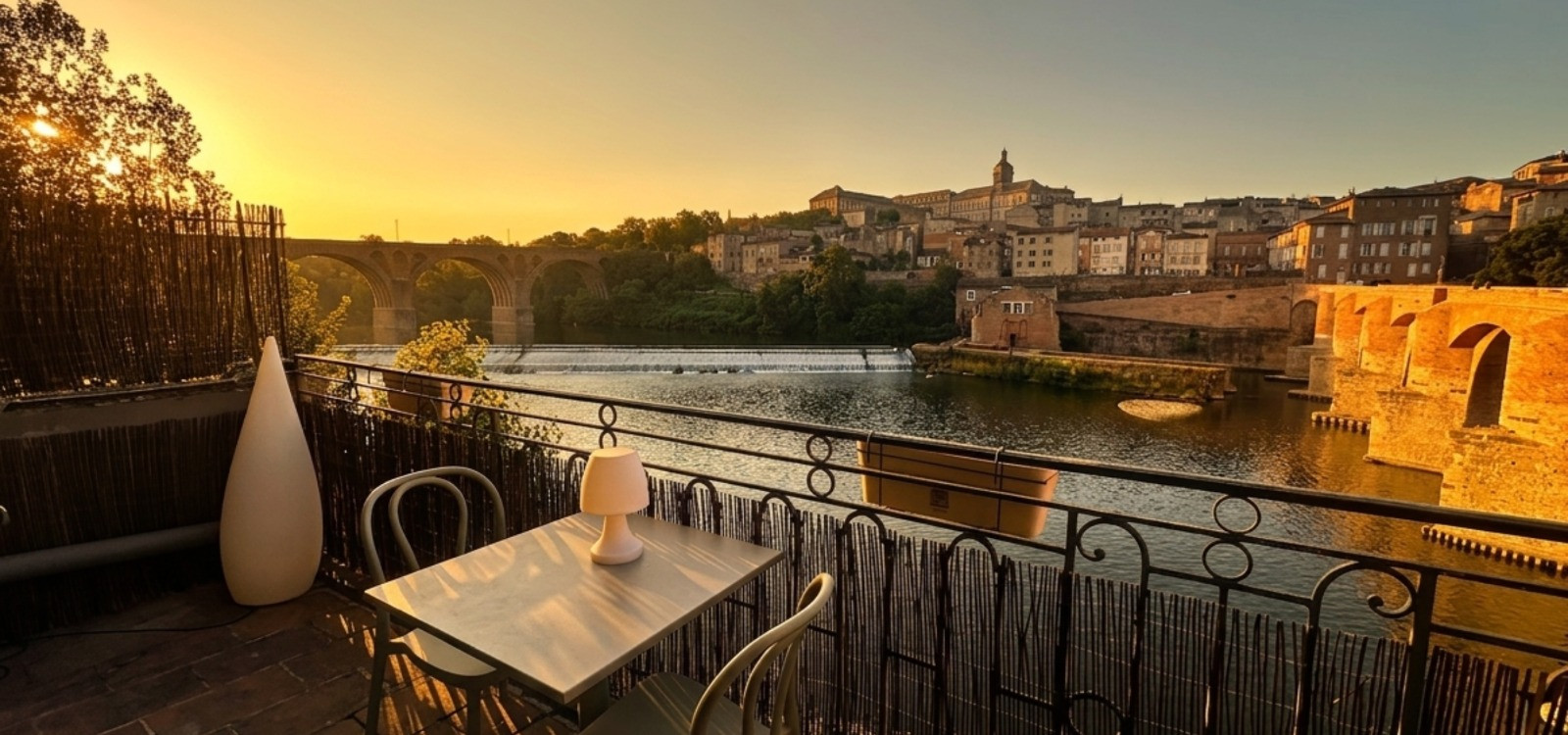 Le Pont Vieux d'Albi - Vue panoramique