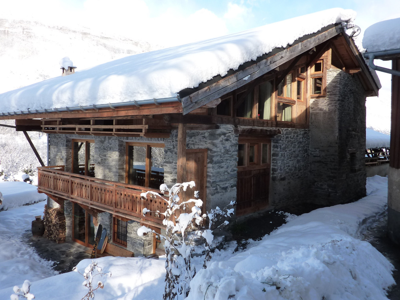 GreenGo Eco Chalet  Nature Ski Lodge Sterwen 16 personnes les Arcs Paradiski sauna skibus Arc 1600