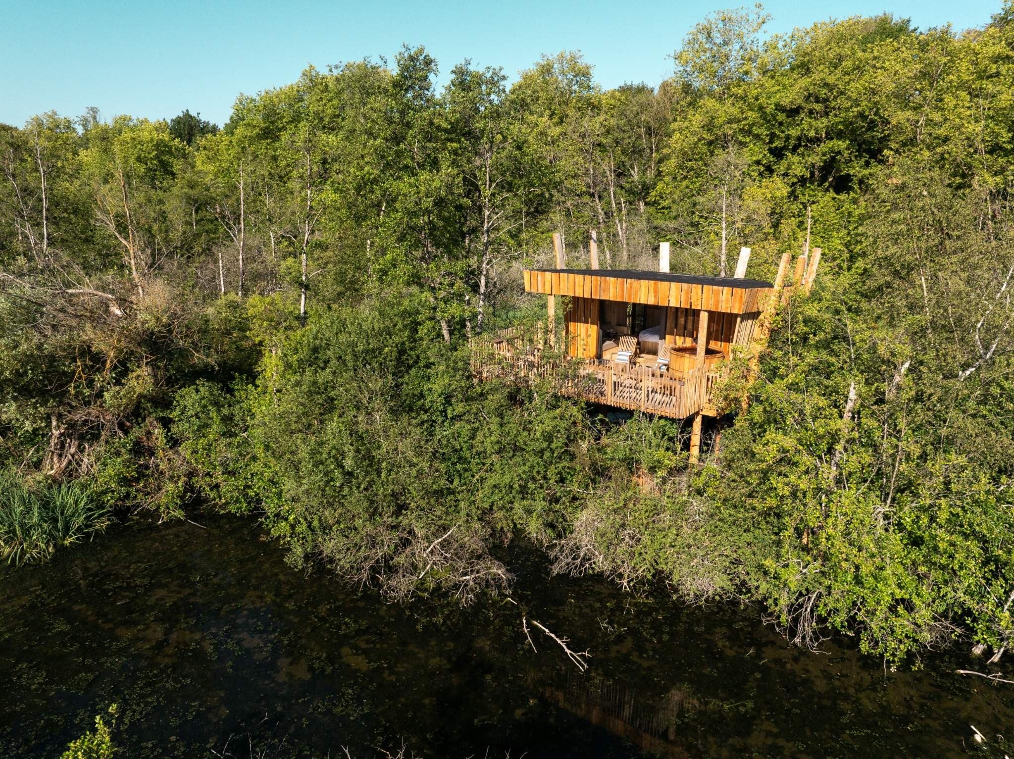 Logement GreenGo: Cabane du Rivage (duo spa)