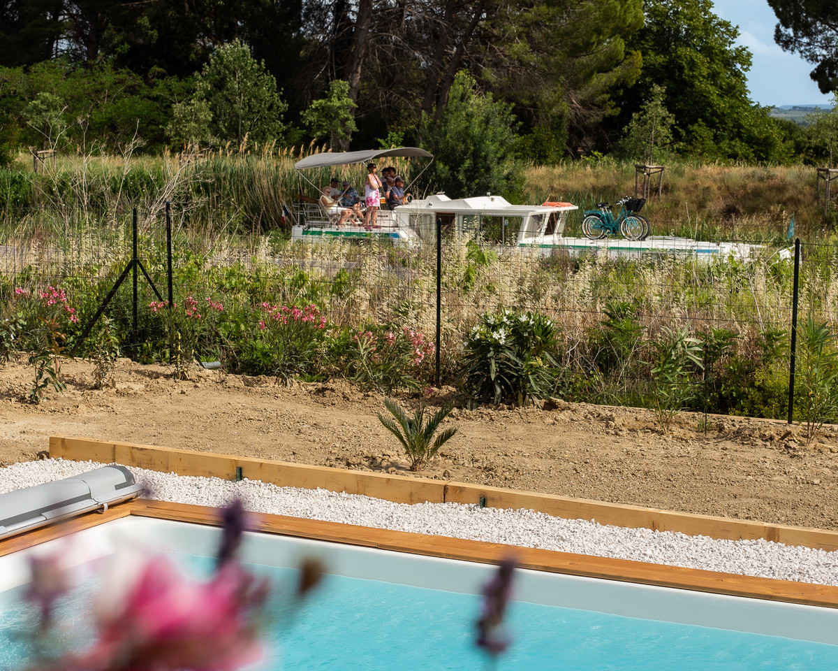 Logement GreenGo: Maison avec piscine, vue sur le Canal du Midi