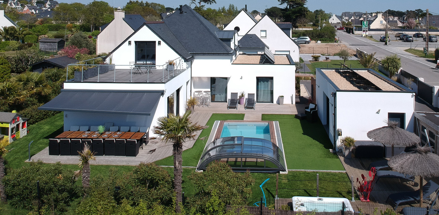 Villa Charles Ashton 100 m plage, piscine, jacuzzi, salle de ciné