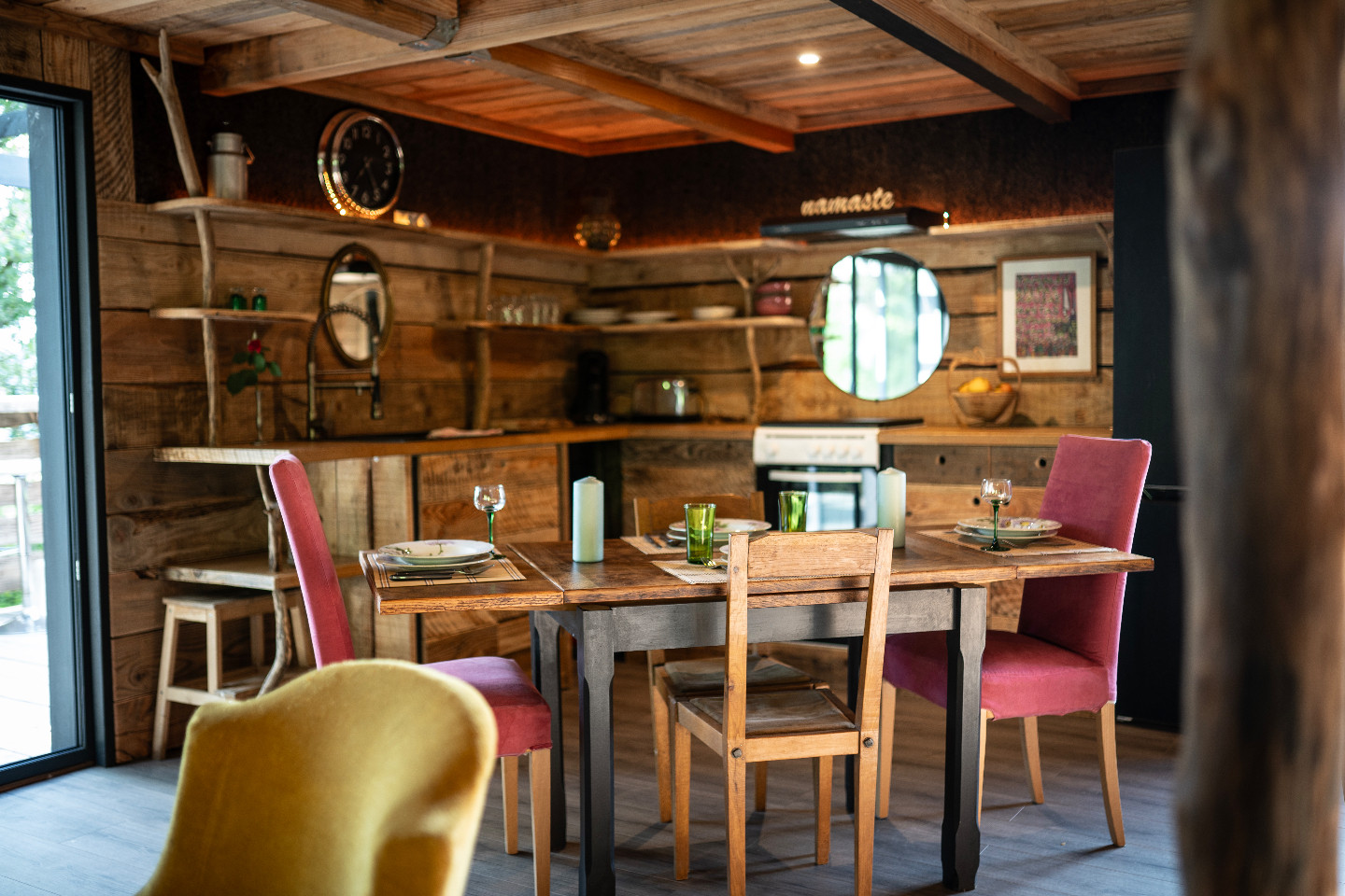 Adorable maison en bois dans la forêt Cévenole, Cévennes Spirit Coeur de forêt,