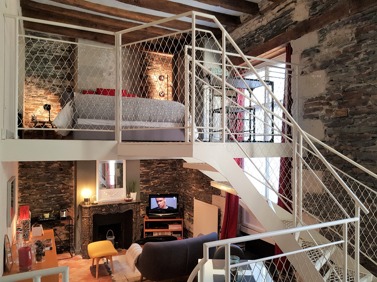 Duplex Cosy avec balcon, hyper centre-ville Angers