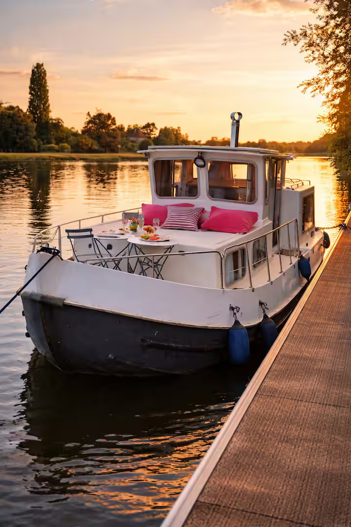 Charmant bateau sans permis à quai ou en Option navigation
