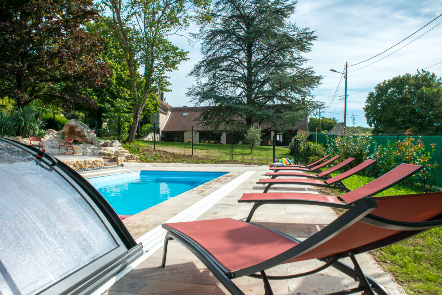 Gite Lou Cantou sur Lunain-Piscine & Spa nordique