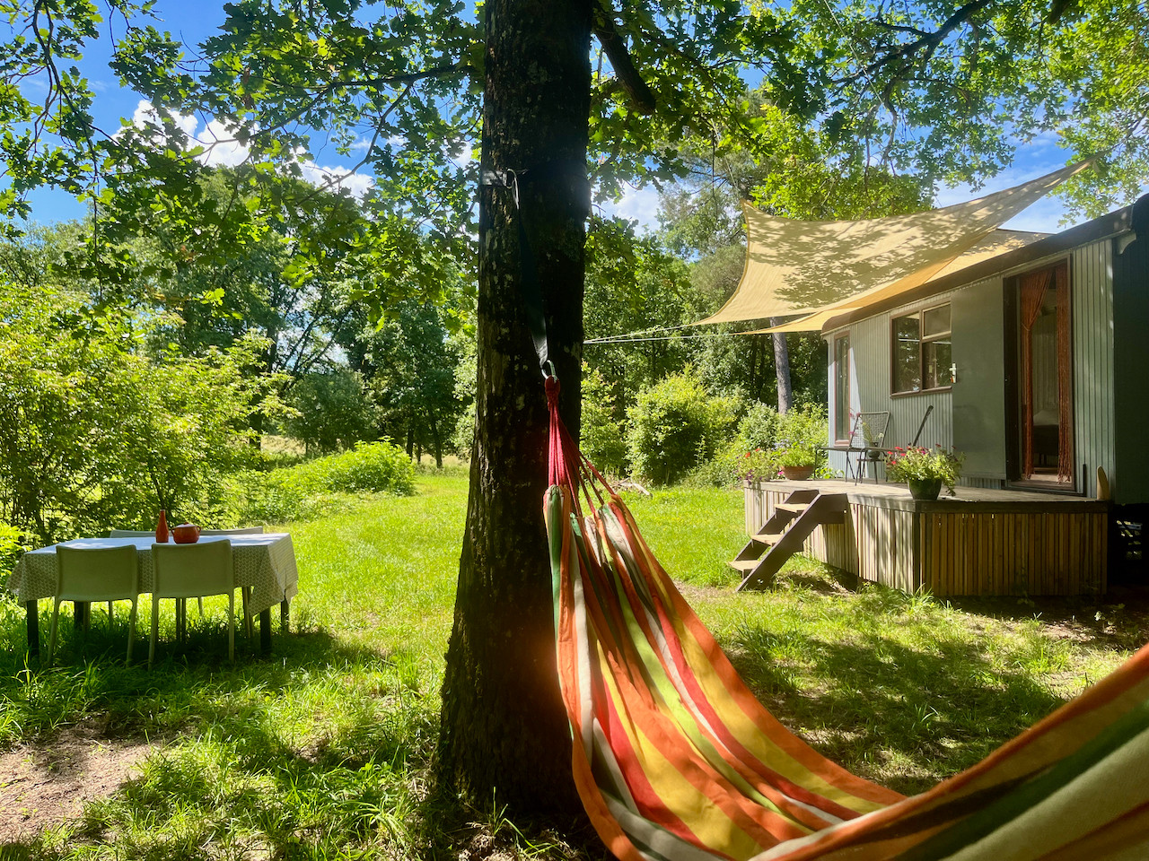Logement GreenGo: Roulotte en pleine nature