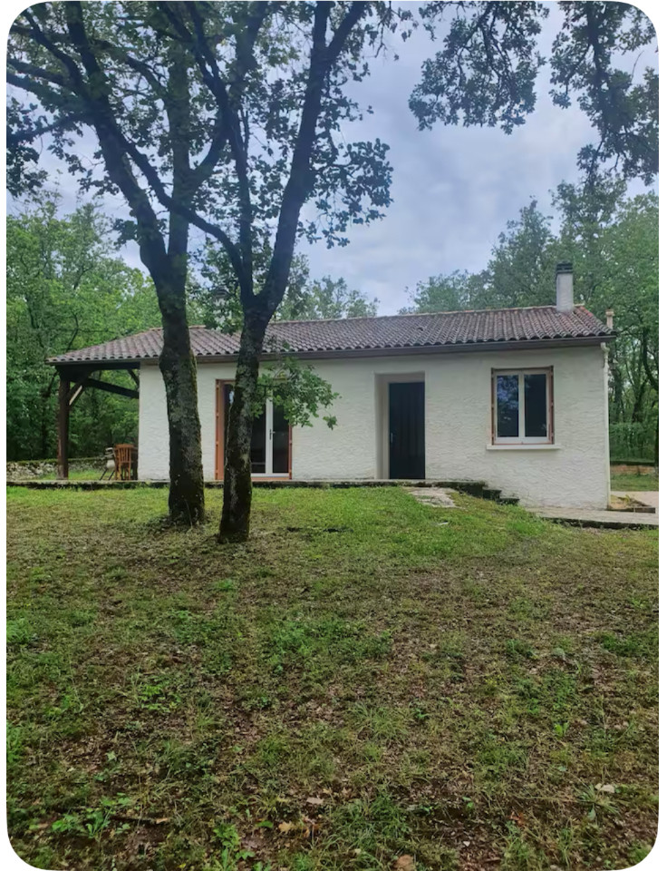 Maison dans les bois – 7 pers. au calme près de Cahors