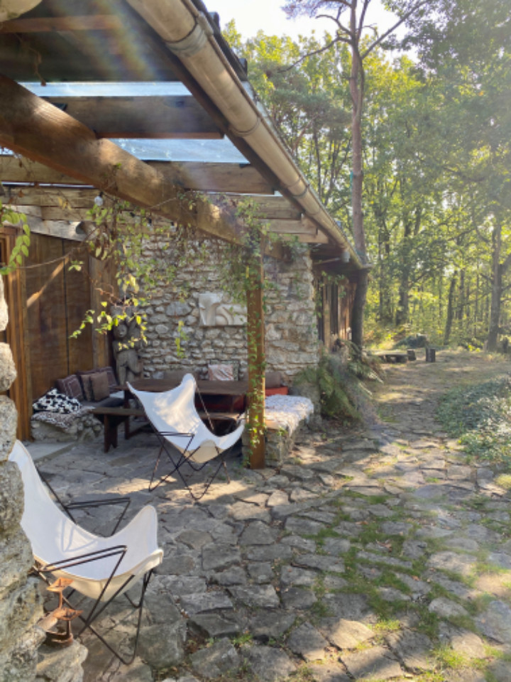 GreenGo Le domaine de grès —grand Shala en forêt de Fontainebleau — jusqu'à 10 personnes en cabane