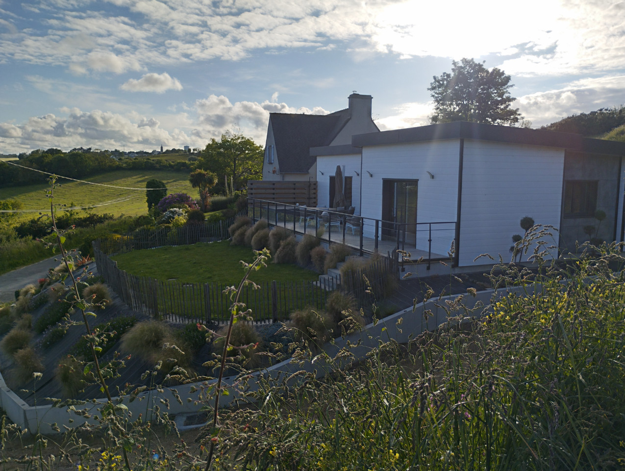 "la Villa de Pen ar Menez" vue campagne , 5 min plages, Spa 37°c