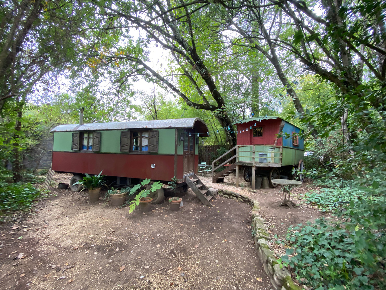 Logement GreenGo: Le Campement de roulottes Philomène