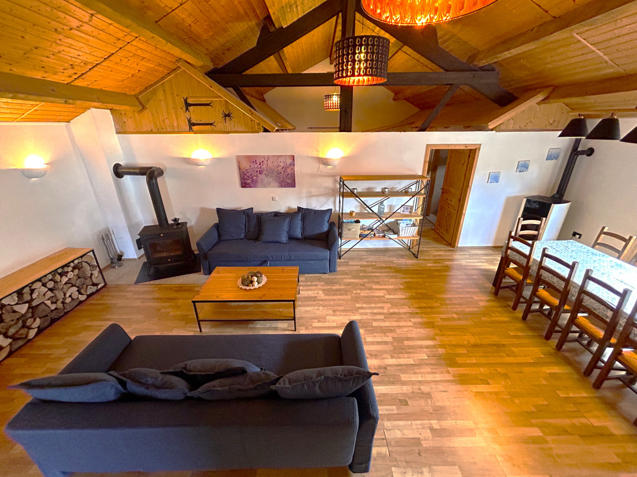 Grand appartement avec jardin, terrasse couverte et bain nordique inclus