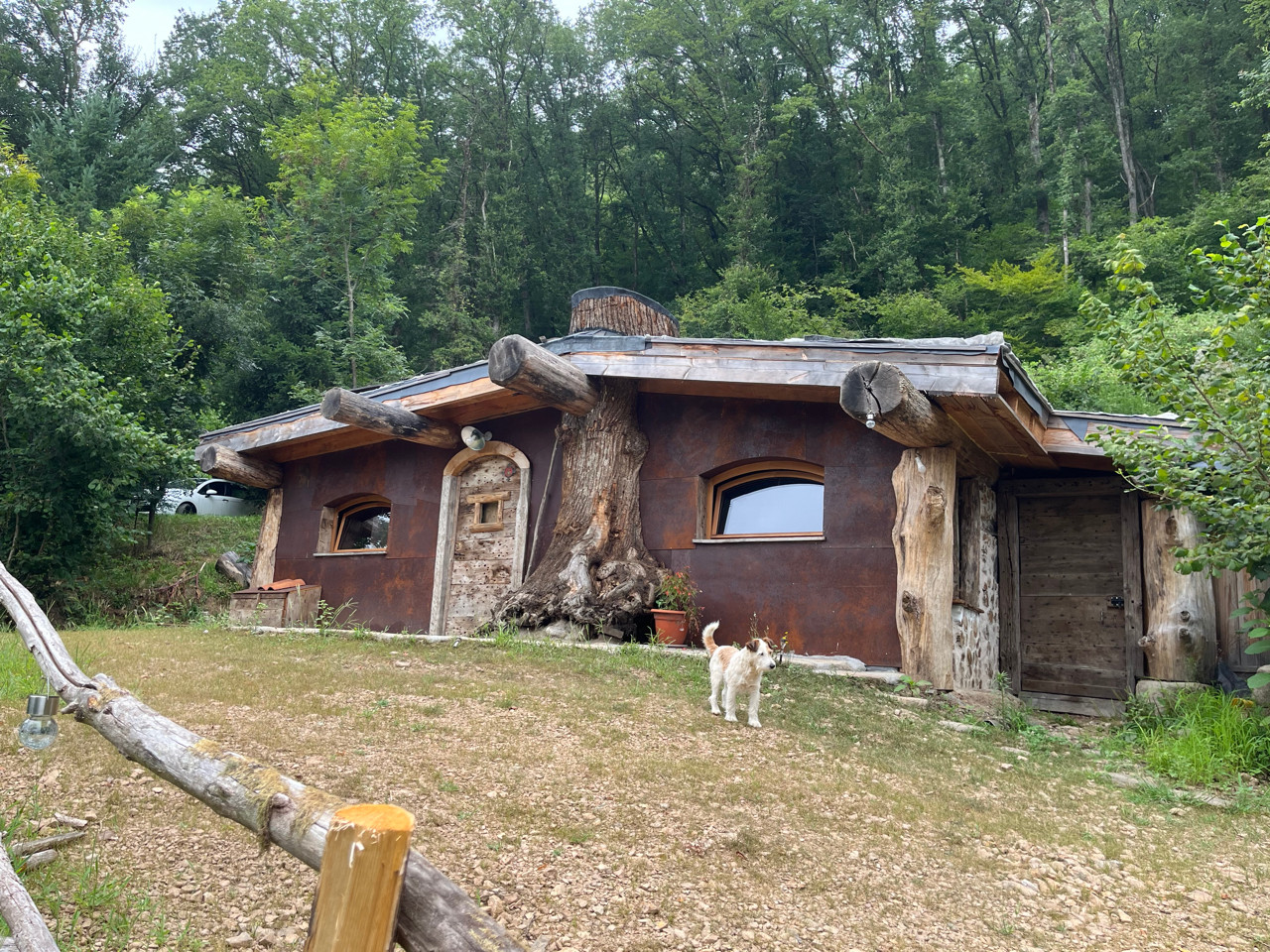 Cabane semi-enterrée
