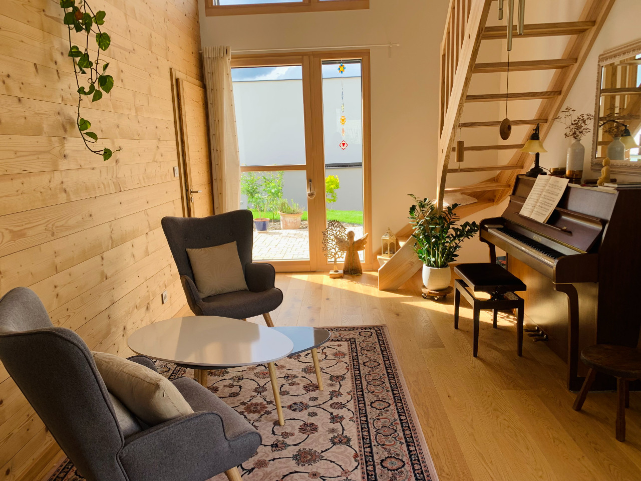 Studio dans maison passive, sur l'Eurovélo 6