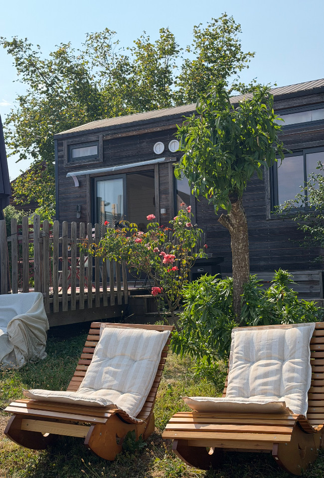 GreenGo Le Reposoir Cocon Nature Tinyhouse avec Terrasse et Sauna  a 5 Mn de Besancon Chateaufarine