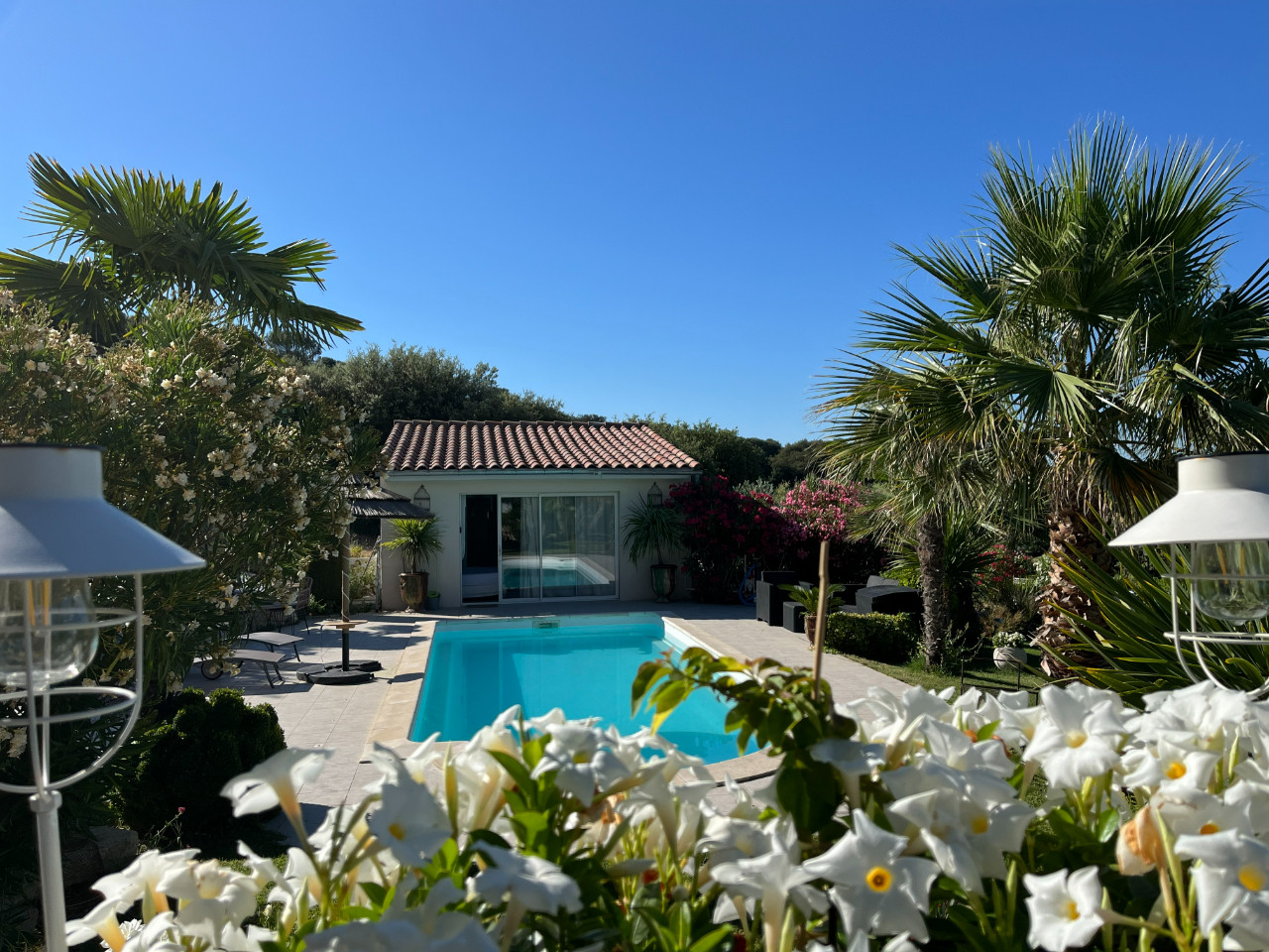 Gîte piscine vue calme