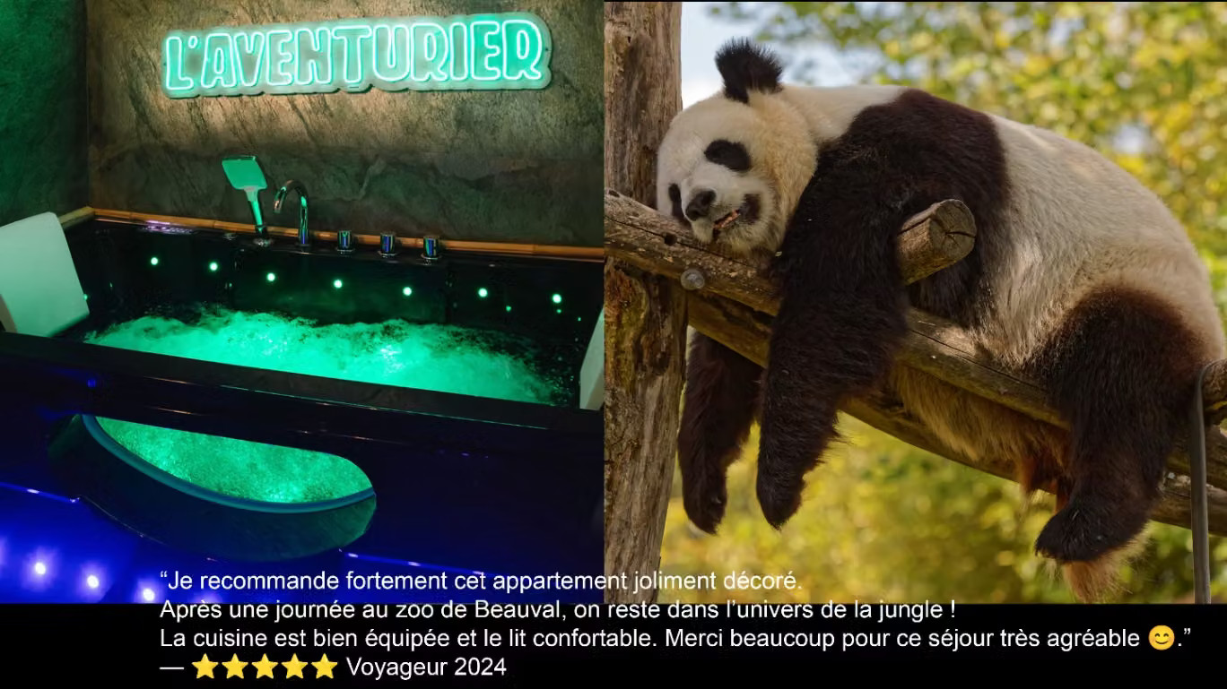 đż lâAventurier â Ăvasion jungle & balnĂ©o privative Vierzon