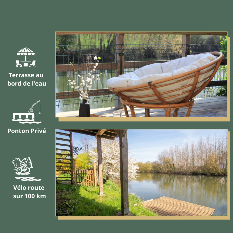 GreenGo L'instant de l'Isle - Location de vacances en Dordogne en bord de rivière