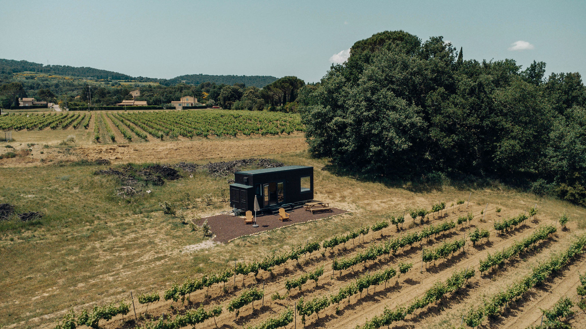 GreenGo Parcel Tiny House - dans les vignobles du Vaucluse