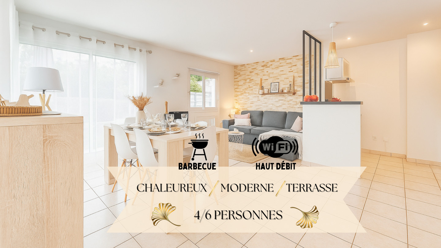 Douce parenthése moderne avec sa terrasse ensoleillé