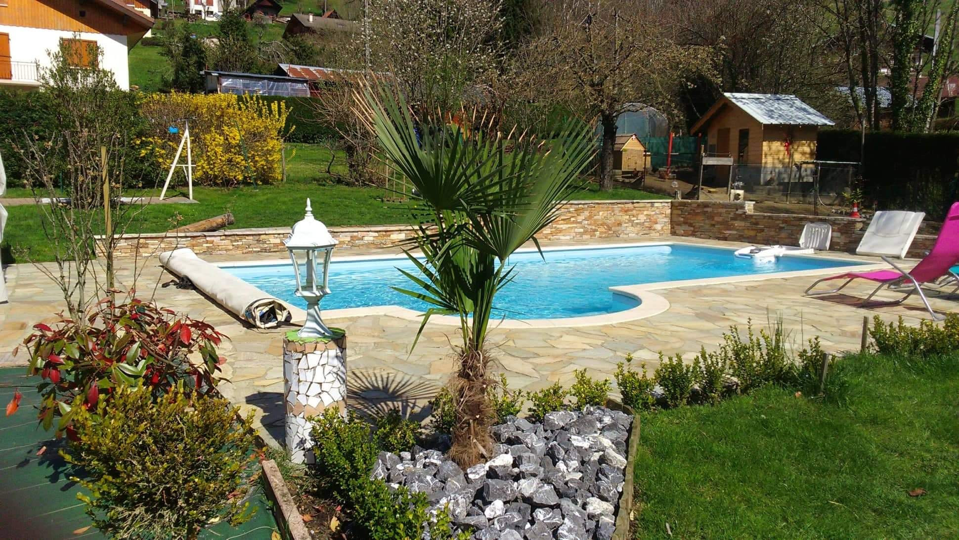 Logement GreenGo: Le mazot des amoureux avec piscine