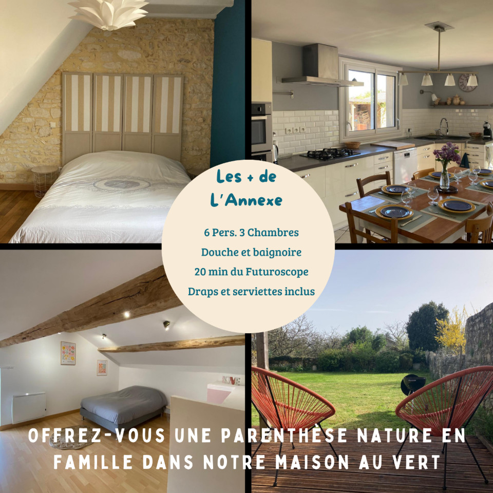 L'Annexe - Maison de Campagne 100 m² 20' du Futuroscope