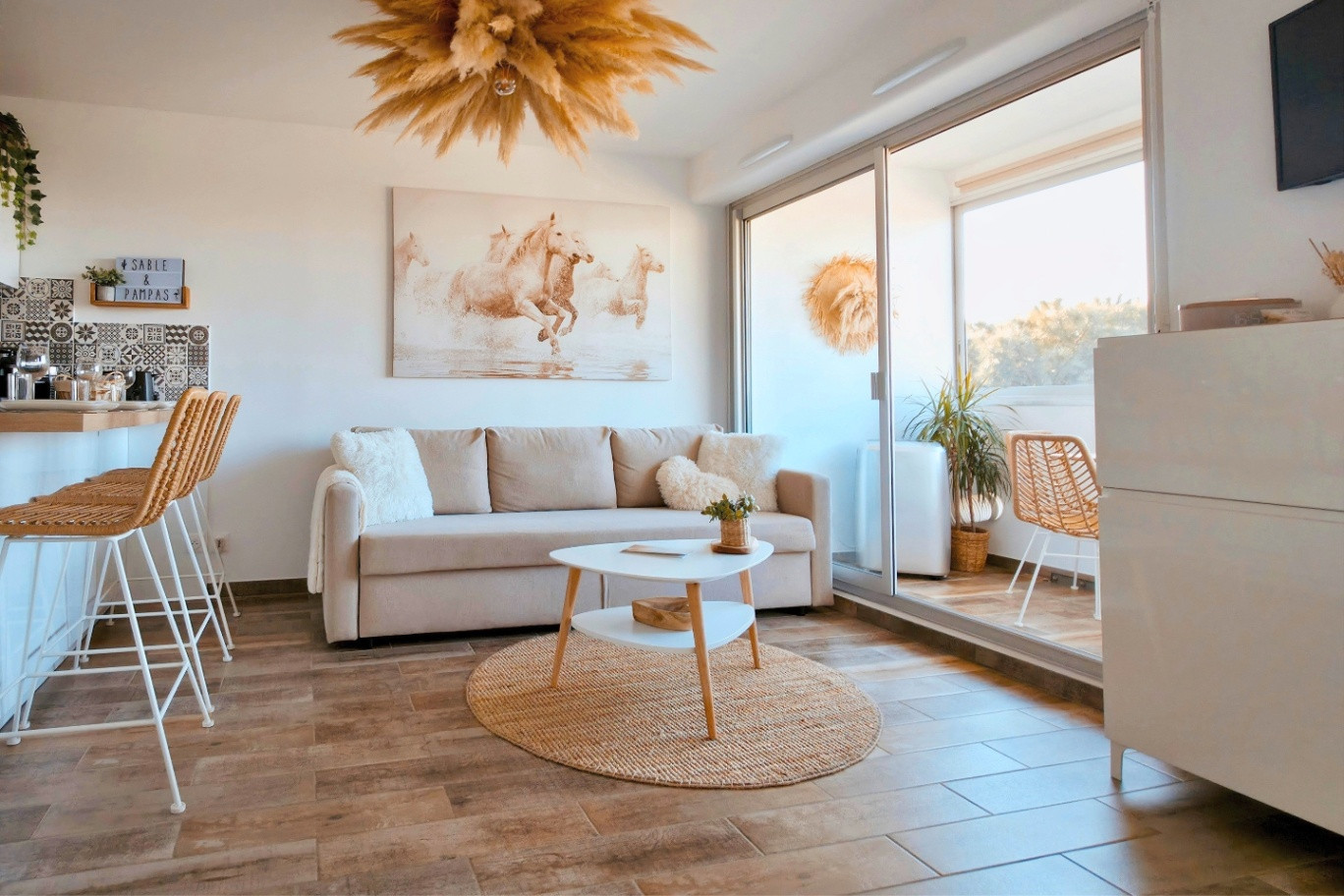 Sable & Pampas — Studio Premium 5★ | Plage à 200m | Vue 180° | Carnon Plage, Hérault