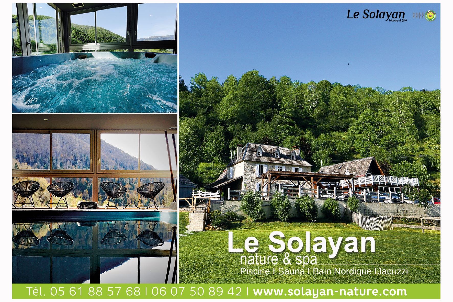 Hôte GreenGo: Domaine le Solayan - vue montagnes - 37 couchages - Piscine, jacuzzi, sauna, bain nordique