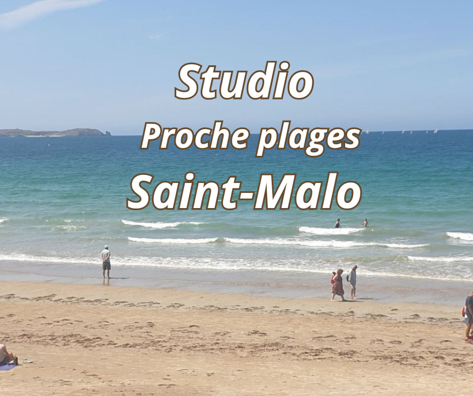 Saint-Malo - 900 m plage - Studio Emeraude -
