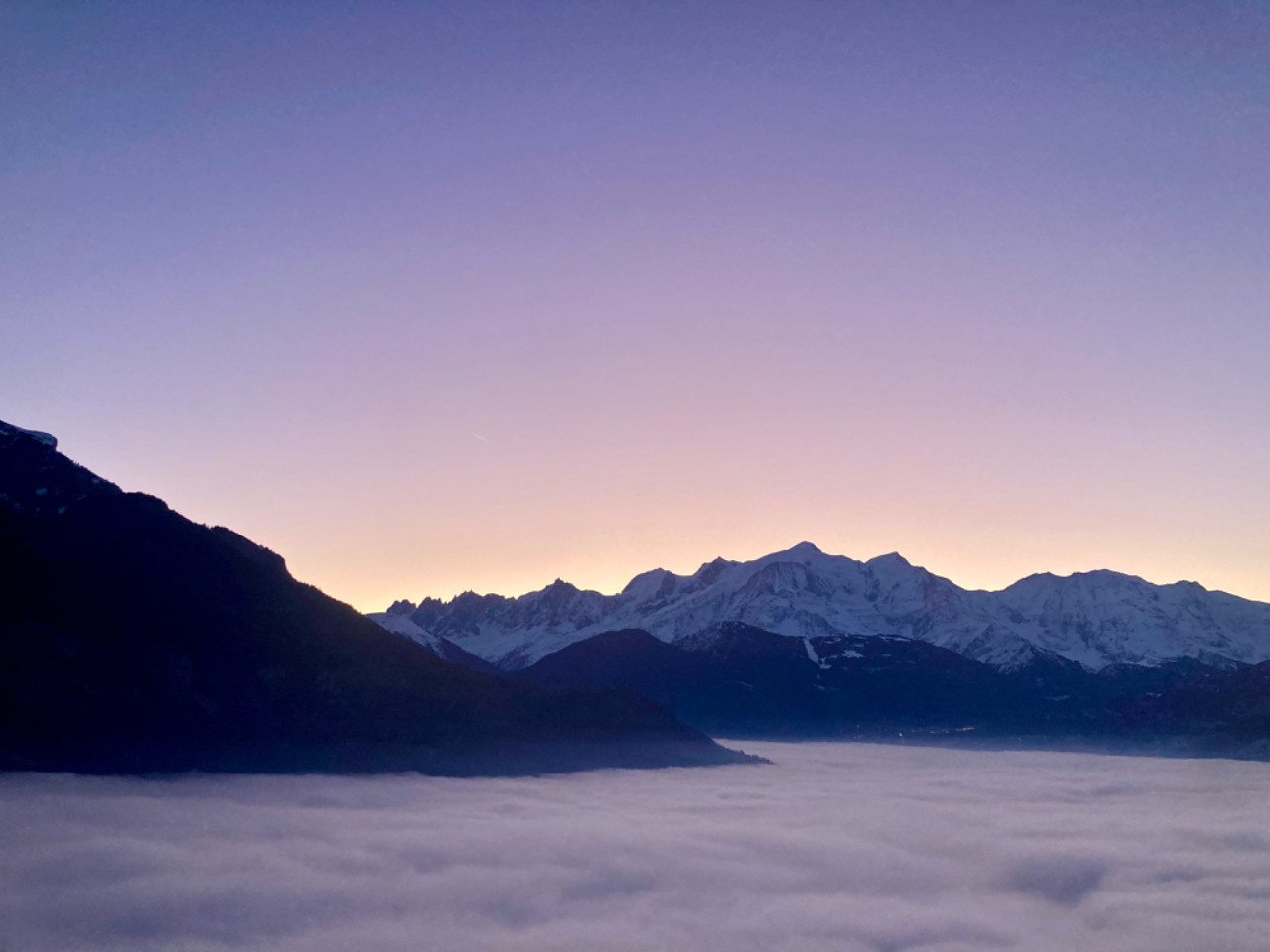 2 pièces rez-de jardin face au Mont Blanc