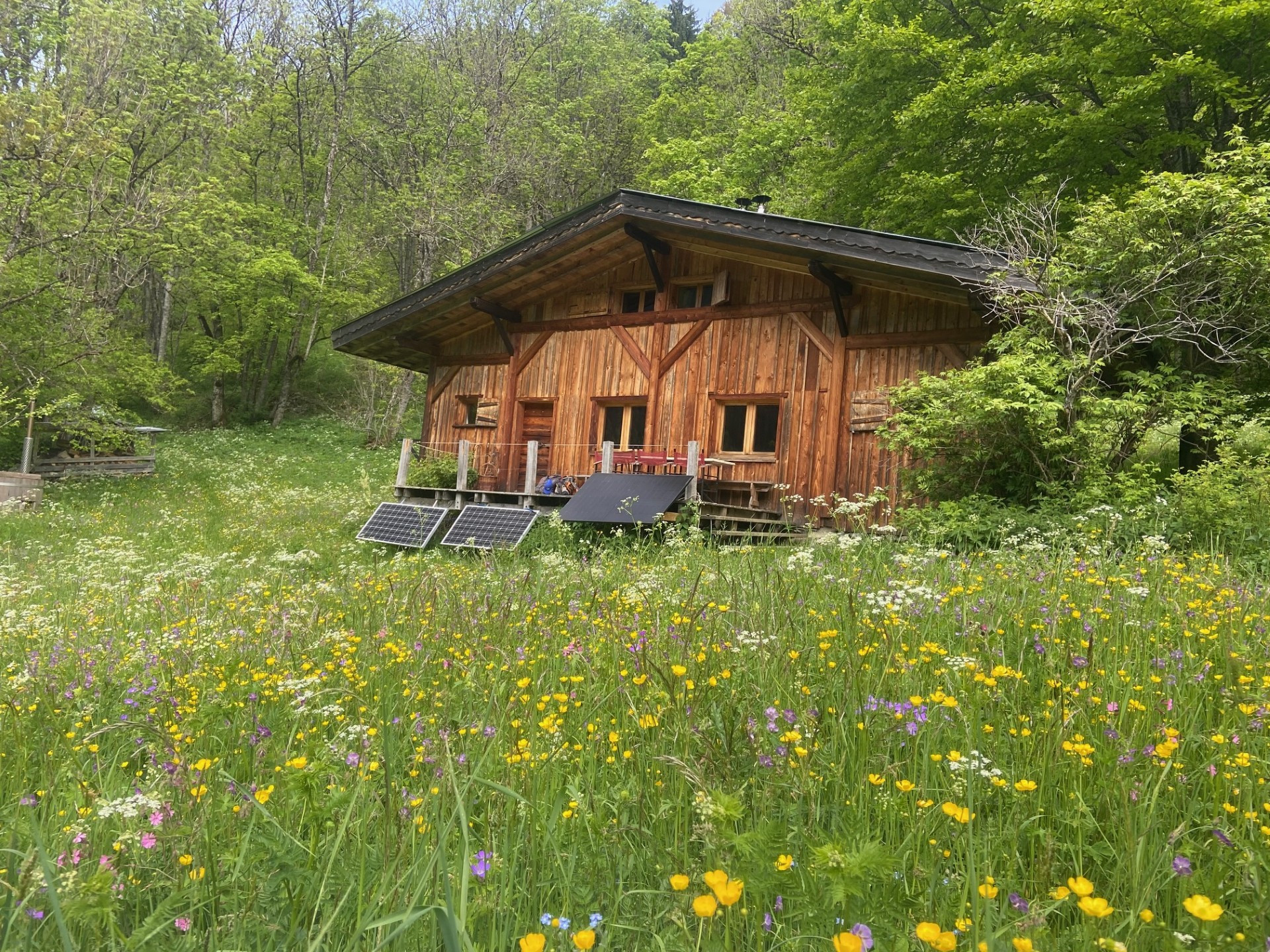 Chalet d’alpage au pied du mont Blanc