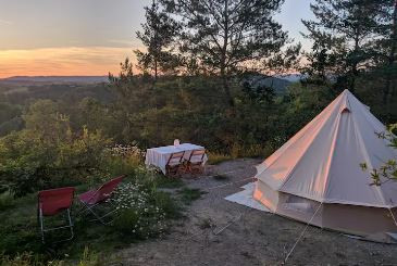 Tipi avec vue Nature en vallée de la Dordogne