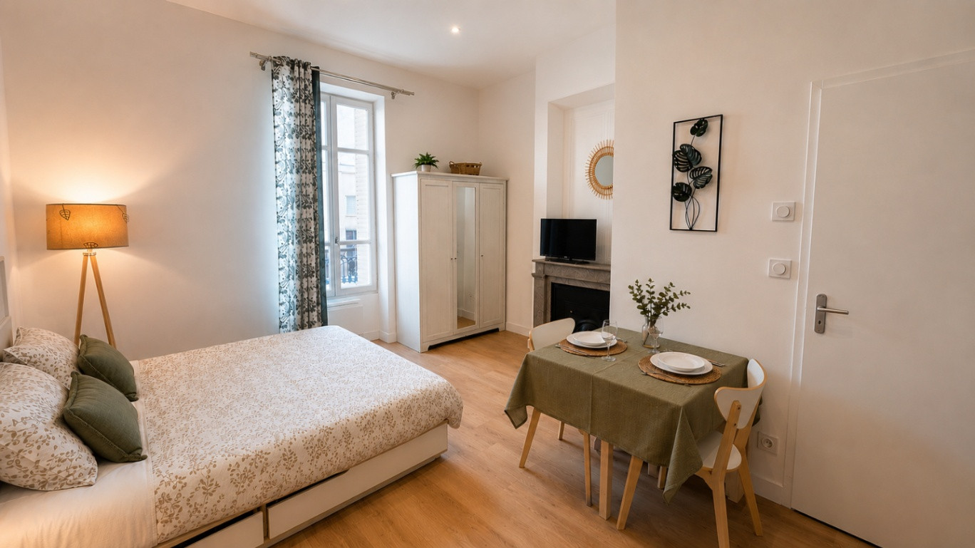 Studio cosy, Métro 1 min, Centre de Lyon en 9 min