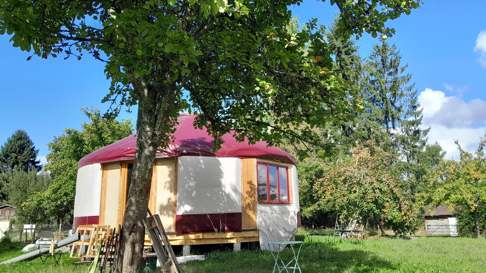 Une yourte à la Lande