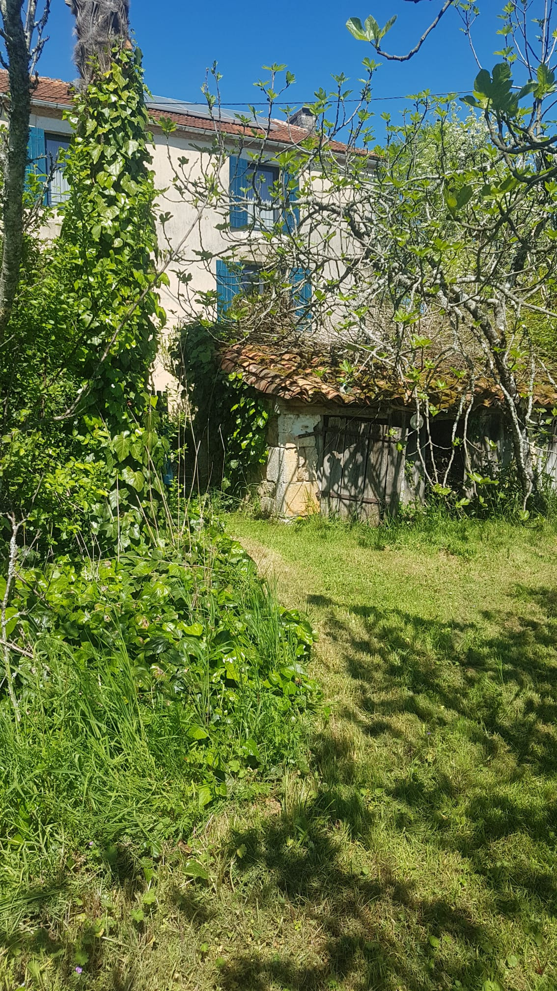 La maison vue du jardin