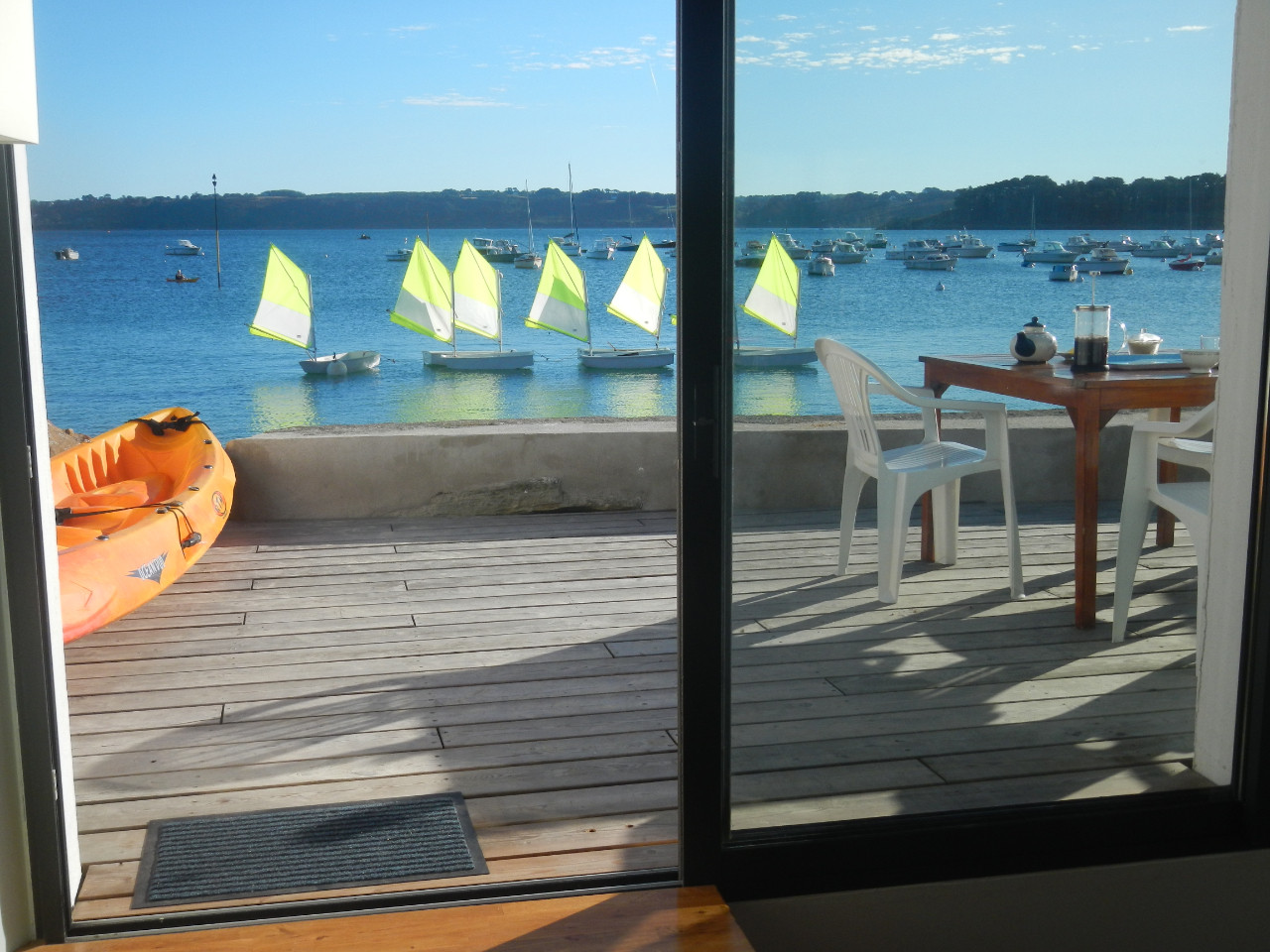 La terrasse sur la plage