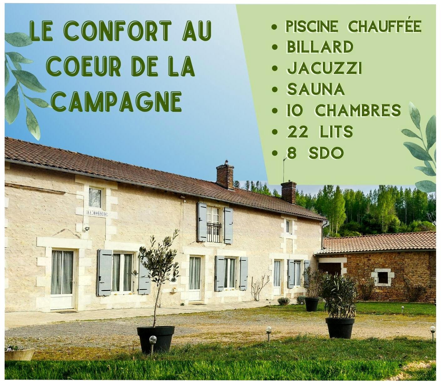L'Orée des Bois, 2 gites - 28 personnes