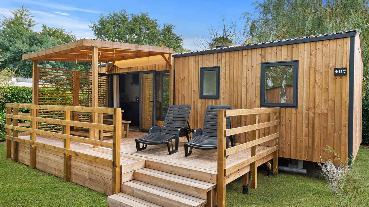 Mobile Home Premium 3 Ch Camping 5* Marvilla Parks bord de Lac - Biscarrosse