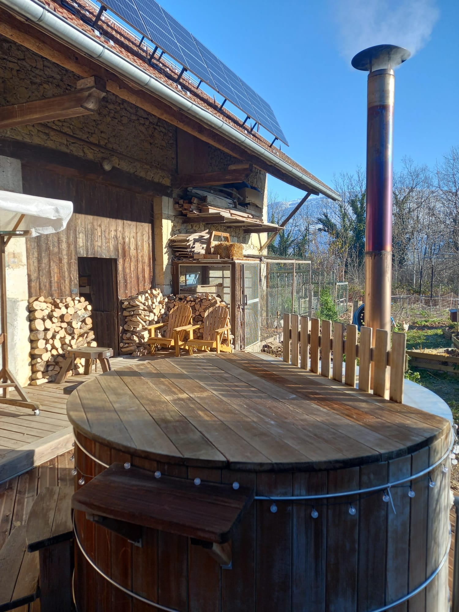 GreenGo Valreley Maison d'hôtes eco-friendly et bain nordique chauffé au feu de bois