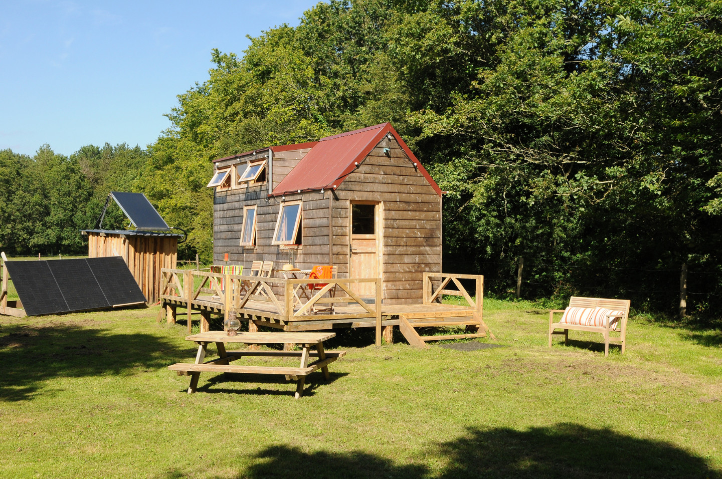 Tiny house dans la prairie