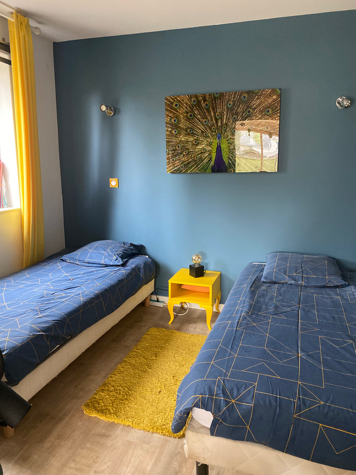 Les chambres chez Rosa - Chambre Bleu Madura au coeur du Golfe du Morbihan