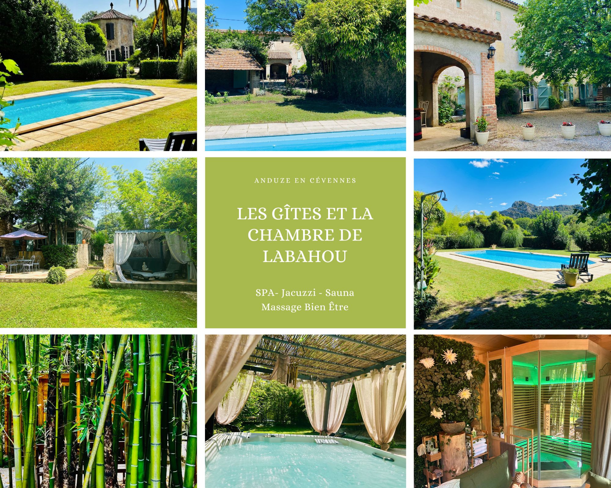 Les gîtes et la chambre de Labahou Spa en Cévennes