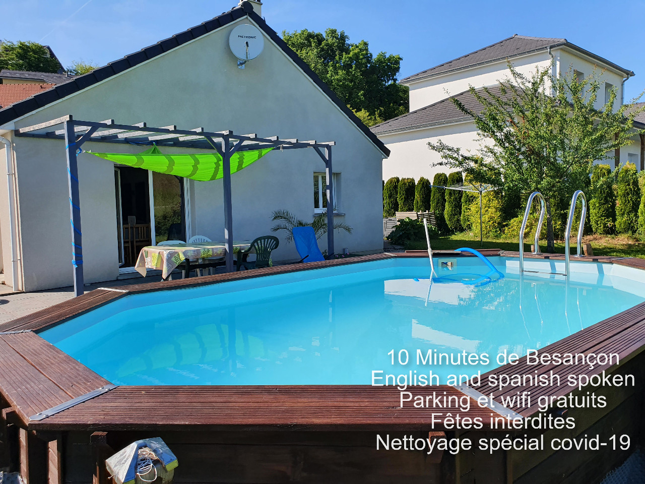 Villa écologique avec piscine 13 personnes Montfaucon